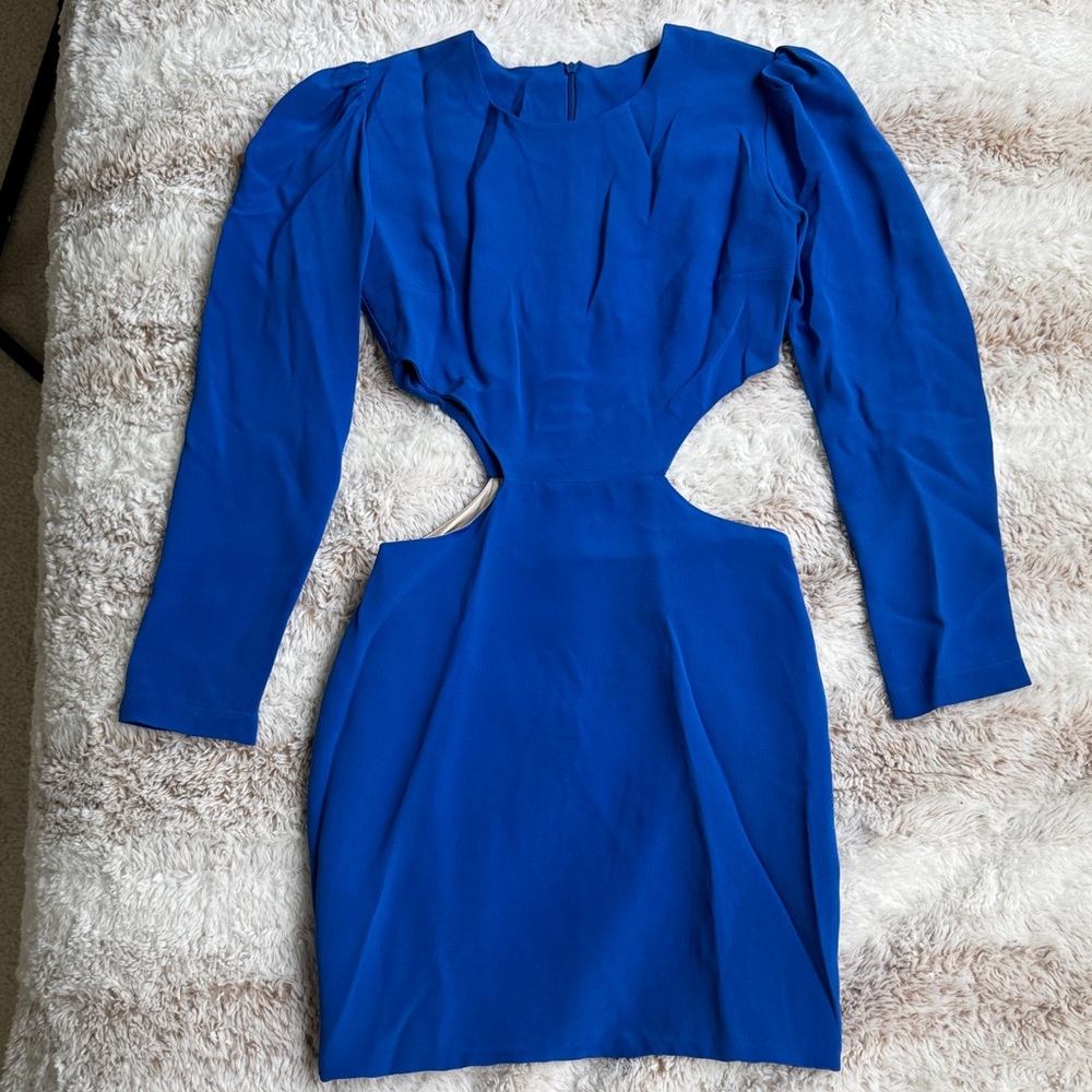 Naven XS Elegant Blue Cutout Dress